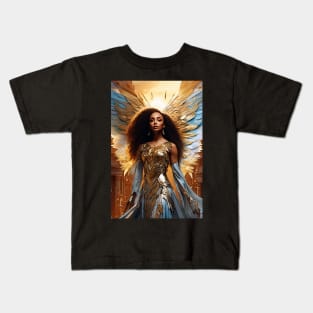 Royal Blue Gold Angel 2024 Kids T-Shirt